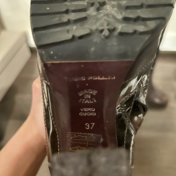 Studio Pollini Patent Boots - Picture 3 of 6